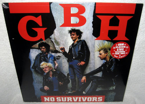 GBH "No Survivors" LP (Cleopatra) Red Vinyl